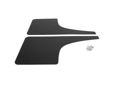 Mud Flaps; Rear; Gloss Black Vinyl (23-24 Colorado)