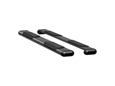 O-Mega II 6-Inch Oval Side Step Bars without Mounting Brackets; Textured Black (15-22 Colorado Extended Cab)