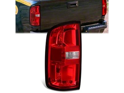 OE Style Tail Light; Chrome Housing; Clear Lens; Driver Side (15-22 Colorado)