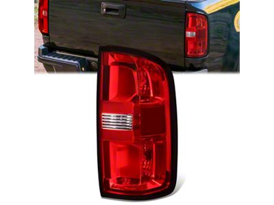 OE Style Tail Light; Chrome Housing; Clear Lens; Passenger Side (15-22 Colorado)