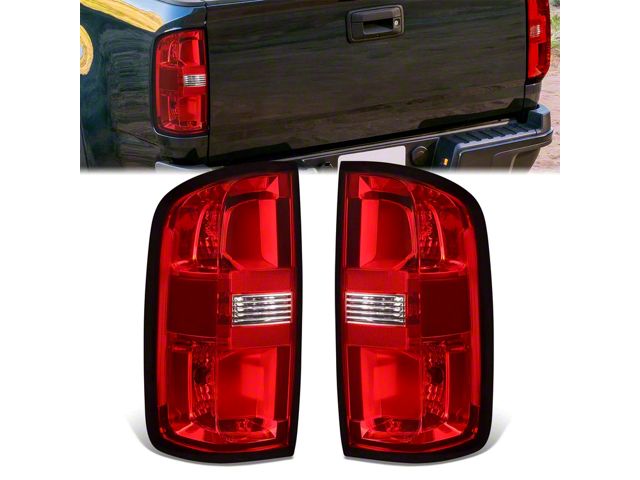 OE Style Tail Lights; Chrome Housing; Clear Lens (15-22 Colorado)