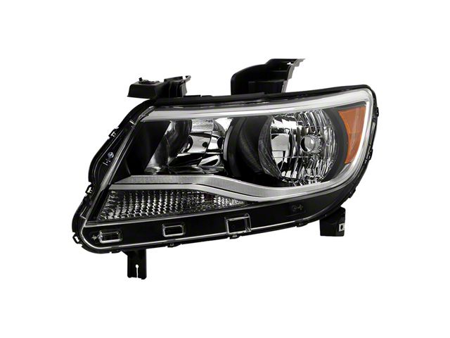 OEM Style Headlight; Black Housing; Clear Lens; Driver Side (15-17 Colorado w/ Factory Halogen Headlights)