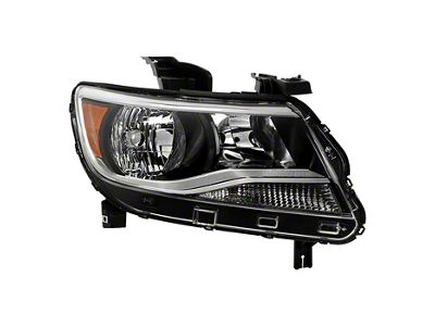 OEM Style Headlight; Black Housing; Clear Lens; Passenger Side (15-17 Colorado w/ Factory Halogen Headlights)