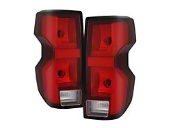 OEM Style LED Tail Lights; Chrome Housing; Red/Clear Lens (23-26 Colorado)