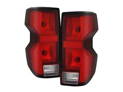 OEM Style LED Tail Lights; Chrome Housing; Red/Clear Lens (23-26 Colorado)