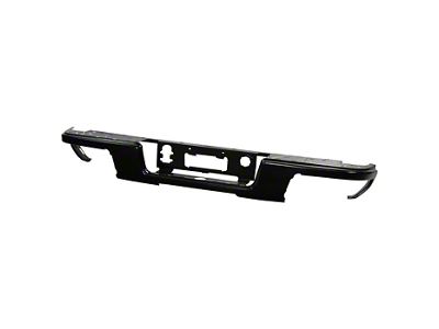 OEM Style Rear Bumper Face Bar; Not Pre-Drilled for Backup Sensors; Black (15-19 Colorado)