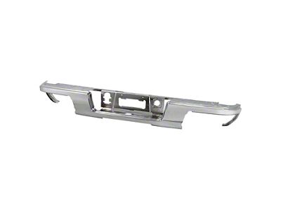 OEM Style Rear Bumper Face Bar; Not Pre-Drilled for Backup Sensors; Chrome (15-19 Colorado)