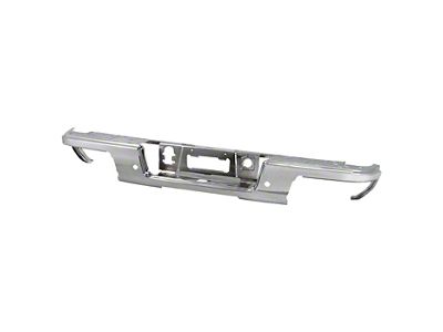 OEM Style Rear Bumper Face Bar; Pre-Drilled for Backup Sensors; Chrome (19-22 Colorado)