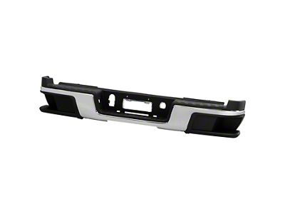 OEM Style Rear Bumper; Not Pre-Drilled for Backup Sensors; Chrome (15-19 Colorado)