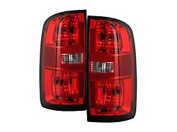 OEM Style Tail Lights; Chrome Housing; Red/Clear Lens (15-19 Colorado)