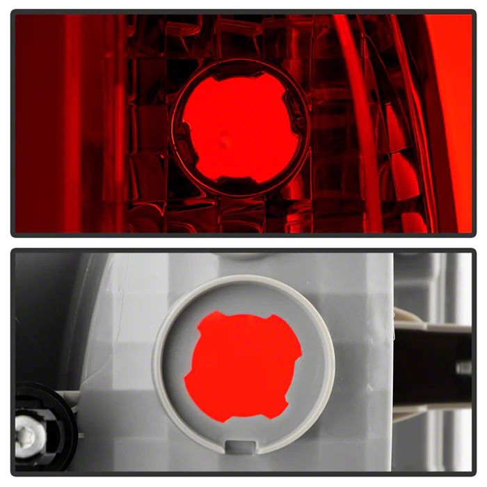 Colorado OEM Style Tail Lights; Chrome Housing; Red/Clear Lens (15