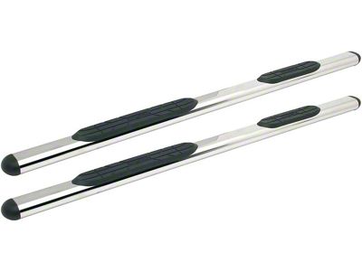 Premier 4 Oval Nerf Side Step Bars without Mounting Kit; Stainless Steel (15-22 Colorado Crew Cab)