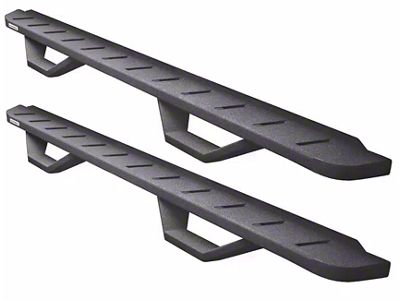 Go Rhino RB10 Running Boards with Drop Steps; Textured Black (15-25 Colorado Crew Cab)
