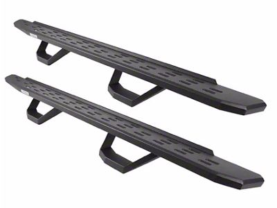 Go Rhino RB30 Running Boards with Drop Steps; Textured Black (15-24 Colorado Crew Cab)