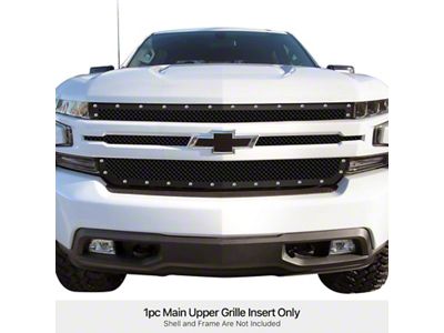 Rivet Mesh Upper Replacement Grille; Black (15-20 Colorado, Excluding ZR2)