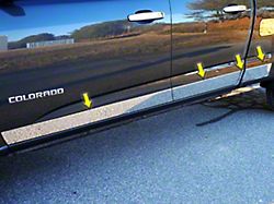Rocker Panel Trim; Stainless Steel (15-22 Colorado w/ 6-Foot Long Box)
