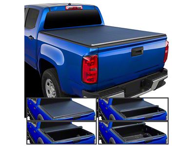 Roll Up Tonneau Cover; Black (15-22 Colorado w/ 5-Foot Short Box)