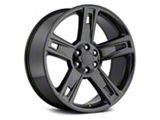 Silverado Replica Gloss Black 6-Lug Wheel; 22x9; 24mm Offset (23-25 Colorado)