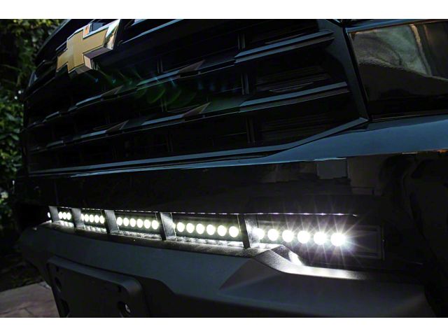 Single 40-Inch White LED Light Bar with Grille Mounting Brackets (21-22 Colorado, Excluding ZR2)