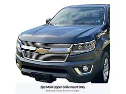 Stainless Steel Billet Upper Grille Overlay; Polished (15-20 Colorado, Excluding ZR2)