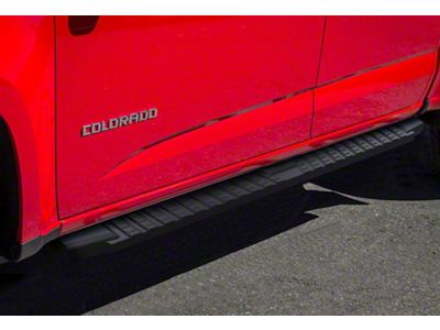 T-Style Running Boards; Black (15-22 Colorado Crew Cab)