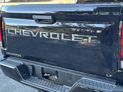 Tailgate Insert Letters; Stainless Steel (23-25 Colorado)