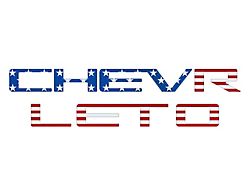 Tailgate Letter Inserts; American Flag (23-25 Colorado)