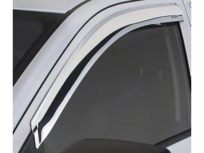 Tape-Onz Sidewind Deflectors; Front Only; Chrome (15-22 Colorado)