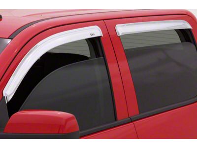 Ventvisor Window Deflectors; Front and Rear; Chrome (15-22 Colorado Crew Cab)