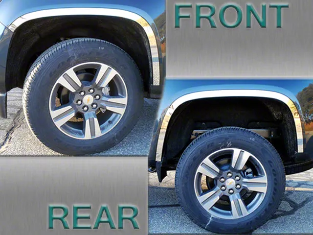 Wheel Well Accent Trim; Stainless Steel (15-22 Colorado)