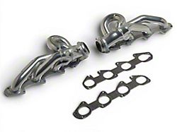 BBK 1-3/4-Inch Tuned Length Shorty Headers with Premium Header Gaskets; Polished Silver Ceramic (09-18 5.7L RAM 1500)