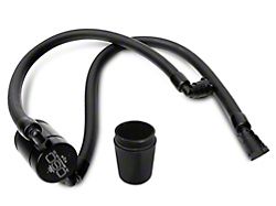 J&L 3.0 Oil Separator with Canister Extension; Black Anodized; Passenger Side (11-25 2.7L/3.5L EcoBoost, 5.0L F-150)