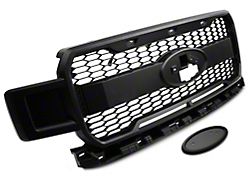 MP Concepts Upper Replacement Grille with LED DRL and Emblem Housing; Matte Black (18-20 F-150, Excluding Raptor)