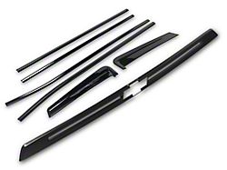Chrome Delete Trunk Molding and Window Sill Trim; Gloss Black (21-26 Tahoe)
