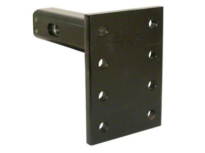 2-Inch Receiver Hitch Cushioned Pintle Adapter Plate; 8-Holes (Universal; Some Adaptation May Be Required)