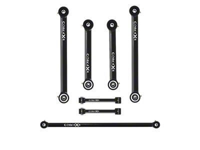 Core 4x4 Trail Series Fixed Rear Upper and Lower Control Arm, Panhard/Track Bar and End Link Kit (09-18 RAM 1500)