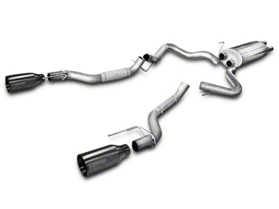 Corsa Performance Sport Dual Exhaust System with Gunmetal Tips; Rear Exit (17-20 F-150 Raptor)