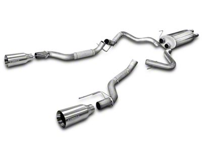 Corsa Performance Sport Dual Exhaust System with Satin Polished Tips; Rear Exit (17-20 F-150 Raptor)