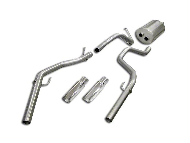 dB Performance by Corsa Sport Dual Exhaust System with 4-Inch Polished Tips; Rear Exit (09-18 4.7L RAM 1500)