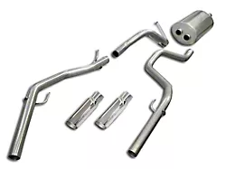 dB Performance by Corsa Sport Dual Exhaust System with 4-Inch Polished Tips; Rear Exit (09-18 4.7L RAM 1500)