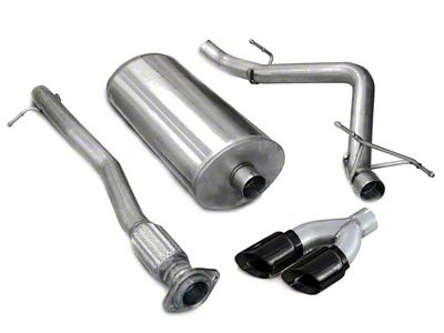 Corsa Performance Sport Single Exhaust System with Twin Black Tips; Side Exit (07-09 6.0L Silverado 1500, Excluding Hybrid)