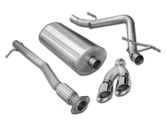 Corsa Performance Sport Single Exhaust System with Twin Polished Tips; Side Exit (07-09 6.0L Sierra 1500, Excluding Hybrid)
