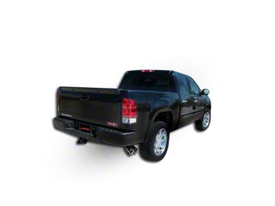 Corsa Performance Sport Single Exhaust System with Twin Polished Tips; Side Exit (07-13 4.8L Sierra 1500)