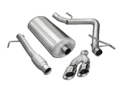 Corsa Performance Sport Single Exhaust System with Twin Polished Tips; Side Exit (07-13 4.8L Silverado 1500)
