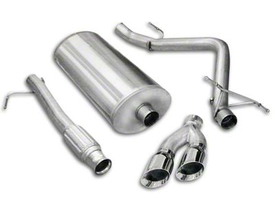 Corsa Performance Sport Single Exhaust System with Twin Polished Tips; Side Exit (07-13 5.3L Silverado 1500)