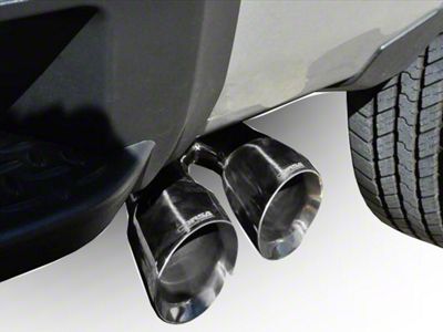 Corsa Performance Sport Single Exhaust System with Twin Polished Tips; Side Exit (14-18 5.3L Sierra 1500)