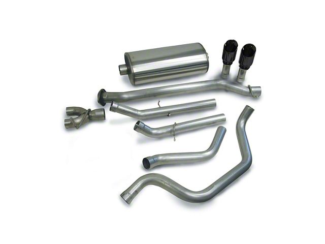 Corsa Performance Sport Dual Exhaust System with Black Tips; Rear Exit (99-06 4.8L Silverado 1500)
