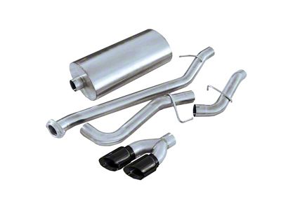 Corsa Performance Sport Single Exhaust System with Twin Black Tips; Side Exit (99-06 4.8L Silverado 1500)