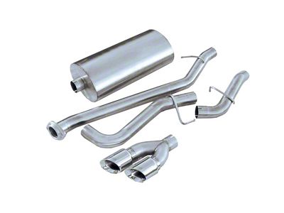 Corsa Performance Sport Single Exhaust System with Twin Polished Tips; Side Exit (99-06 5.3L Silverado 1500)