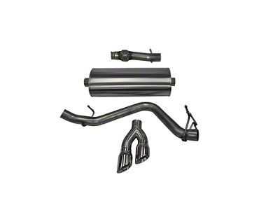 Corsa Performance Touring Single Exhaust System with Twin Polished Tips; Side Exit (14-18 5.3L Silverado 1500)